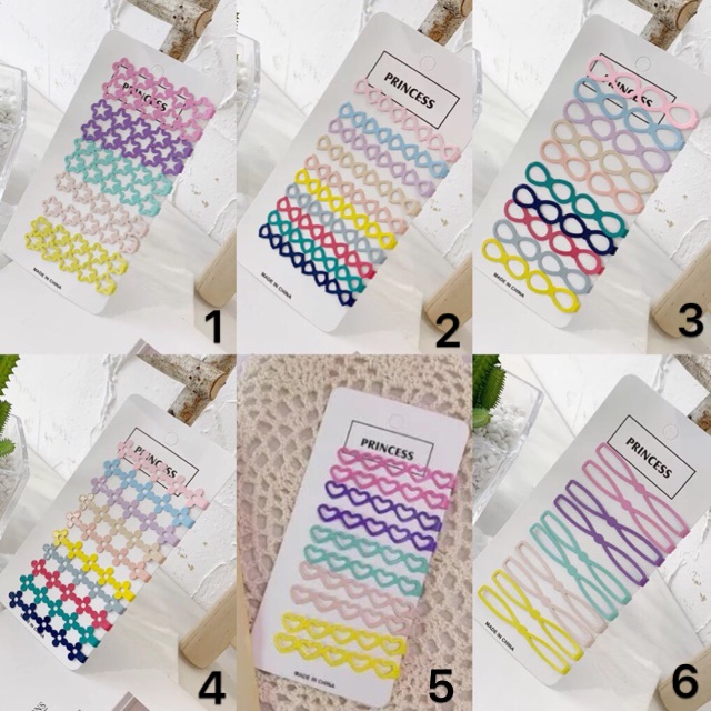 Set kẹp tóc 10 chi tiết cute nhiều mẫu màu sắc - Khanturban.vn