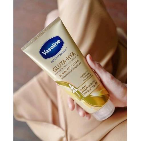 [Chính hãng] Dưỡng Thể Vaseline Gluta-Hya Serum Burst UV Lotion Flawless Glow 330ml