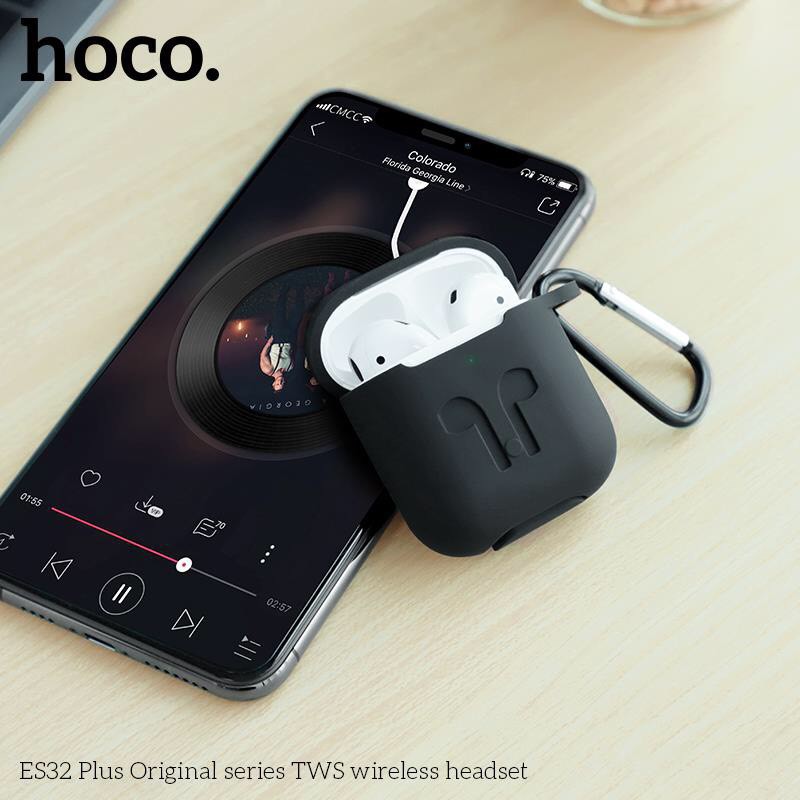 Tai nghe không dây bluetooth hOCO ES32 PLUS phiên bản cao cấp hỗ trợ định vị, đổi tên, sạc không dây