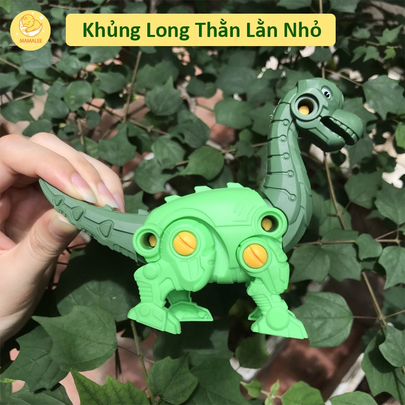 Đồ Chơi Mô Hình Khủng Long Lắp Ghép Có Tua Vít Tháo Lắp Size 10 x 14 cm