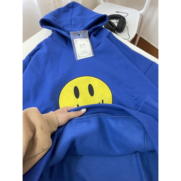 Áo hoodies &quot; Drew &quot; mặt cười ( 3 màu Hồng, Xanh , Tím )