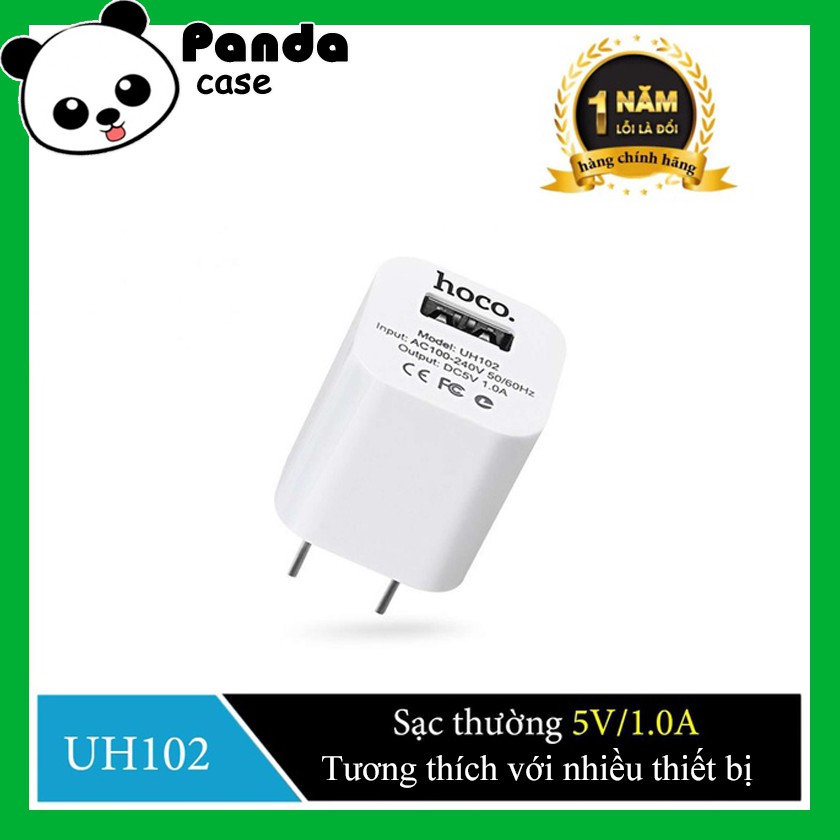 Củ Sạc Hoco UH102 Chính Hãng Cao Cấp – Hỗ Trợ Sạc Nhanh - Cho Điện Thoại IPhone IPad Airpod Tai Nghe Sạc Pin Dự Phòng