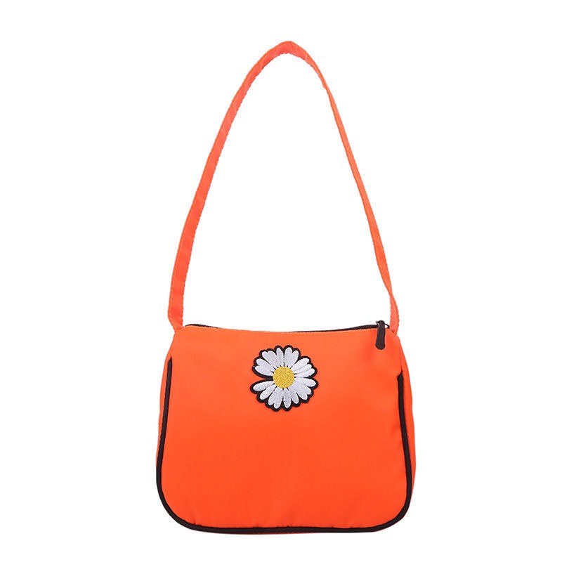 RX122 - Túi mini hoa cúc thêu, túi vải xinh hàng sẵn giá hạt dẻ