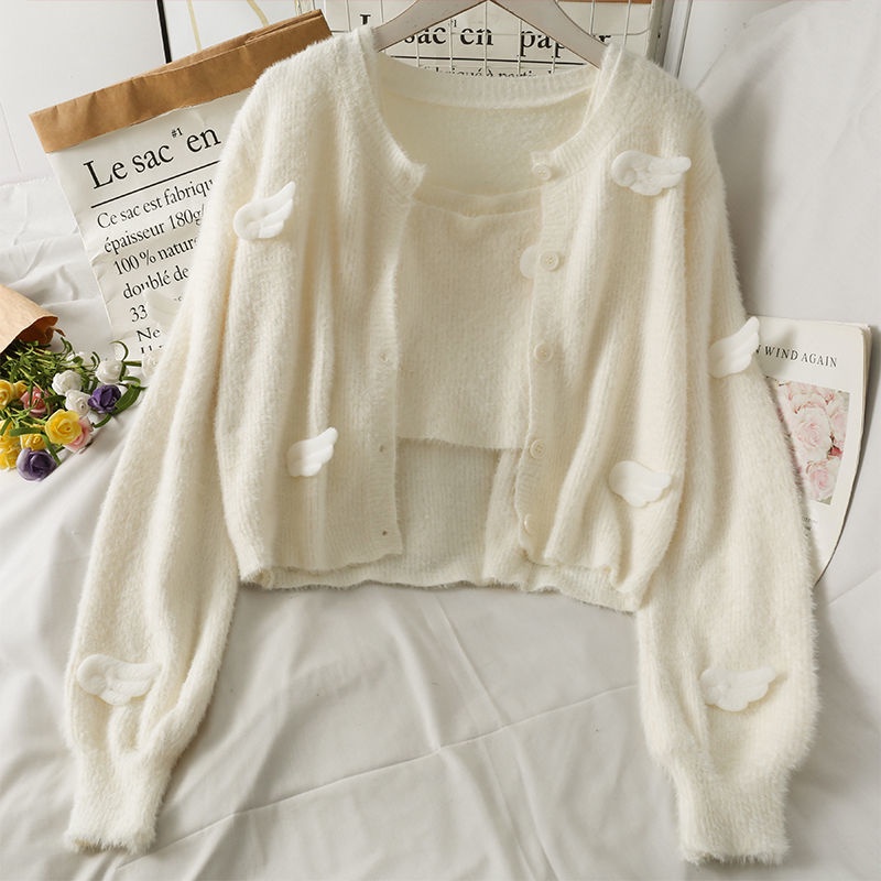 Áo Khoác Lông Nhung Tay Dài Cổ Tròn Dáng Rộng Thời Trang Mùa Thu Cho Nữ