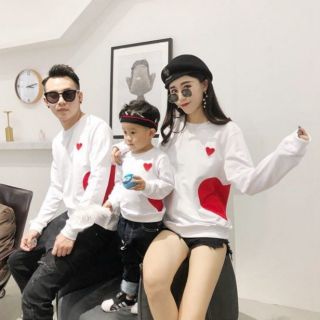 Áo gia đình thu đông - chất nỉ bông đẹp nhất