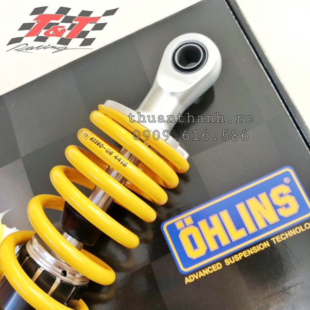 Phuộc Ohlins 1:1 (tặng kèm lò xo Đen+Núm Vàng)-Vario/Ckick/LEAD/Vision/Freego/Grande/...