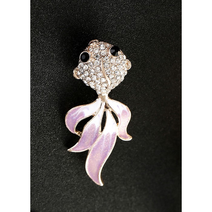 Cài áo thời trang Cá cảnh đính đá sang trọng GC72