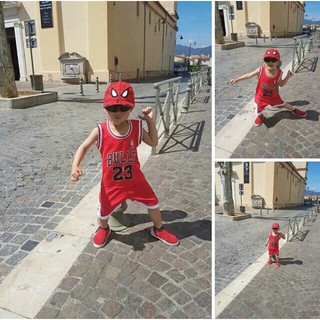 BỘ TRẺ EM BÓNG RỔ NBA BULL ĐỎ