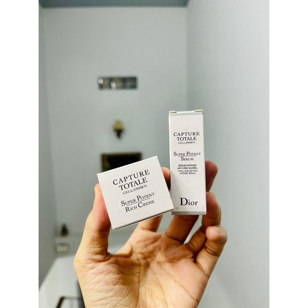 SET DƯỠNG 2 MÓN ĐÌ O.R CAPTURE TOTALE CELL ENERY SUPER POTENT SERUM AND RICH CREAM