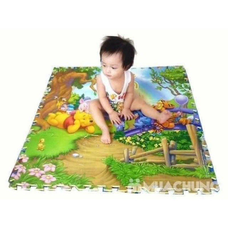 Thảm xốp❤️❤️❤️thảm  xốp  lót  sàn Hoạt Hình 60x60 Cm cho bé (4 tấm ghép)