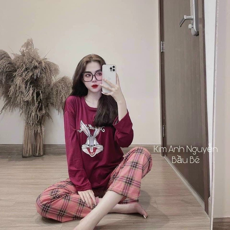 [Hàng Có Sẵn] ĐỒ BỘ THUN TAY DÀI IN HÌNH QUẢNG CHÂU
