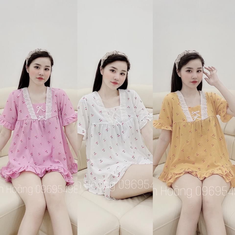 Bộ đồ ngủ tiểu thư bánh bèo cao cấp