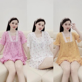Bộ đồ ngủ tiểu thư bánh bèo cao cấp