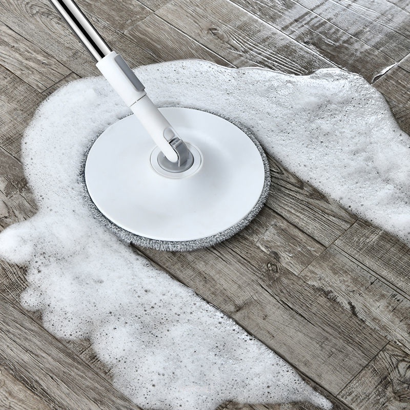 Bộ Cây Lau Nhà Đầu Tròn + Xô Bằng Sợi Nhỏ Khô Nhanh Tiện Dụng