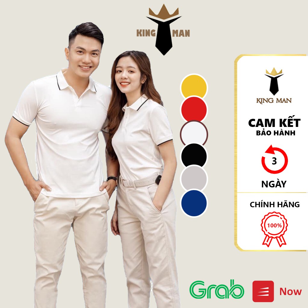 [FREESHIP] Áo Polo nam nữ, áo phông ngắn tay có cổ KingMan