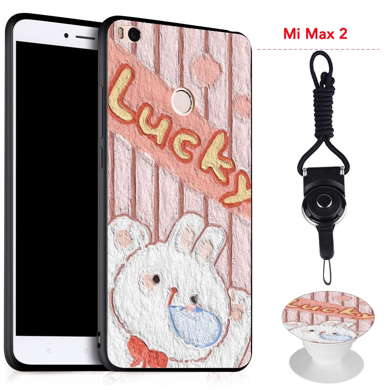 Ốp Điện Thoại Chống Sốc Có Vòng Đỡ Và Dây Đeo Cho Xiaomi Mi Max 2