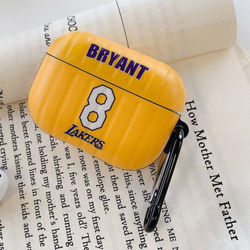 Bao case silicon tai nghe Apple Airpods 1 / 2 họa tiết Lakers Bryant - Hàng nhập khẩu