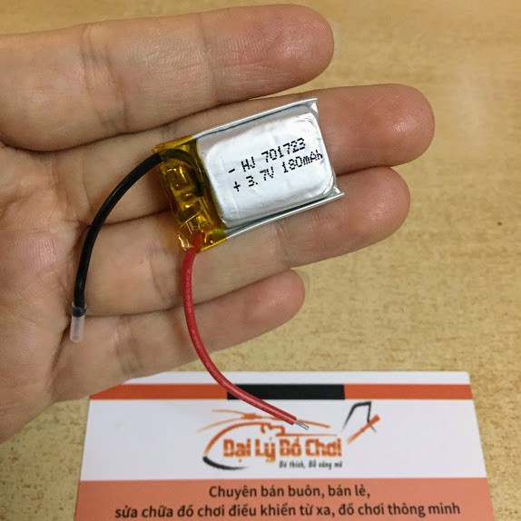 Pin hàn 3.7v dung lượng 180mah dành cho máy bay trực thăng cỡ trung