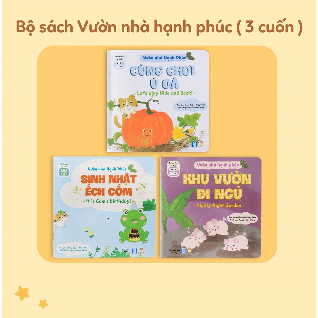 Sách thiếu nhi - Bộ Vườn Nhà Hạnh Phúc - Song Ngữ Việt Anh