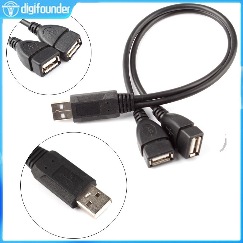 Dây Cáp Chia 2 Cổng USB 2.0 Nhỏ Gọn Tiện Dụng Chất Lượng Cao