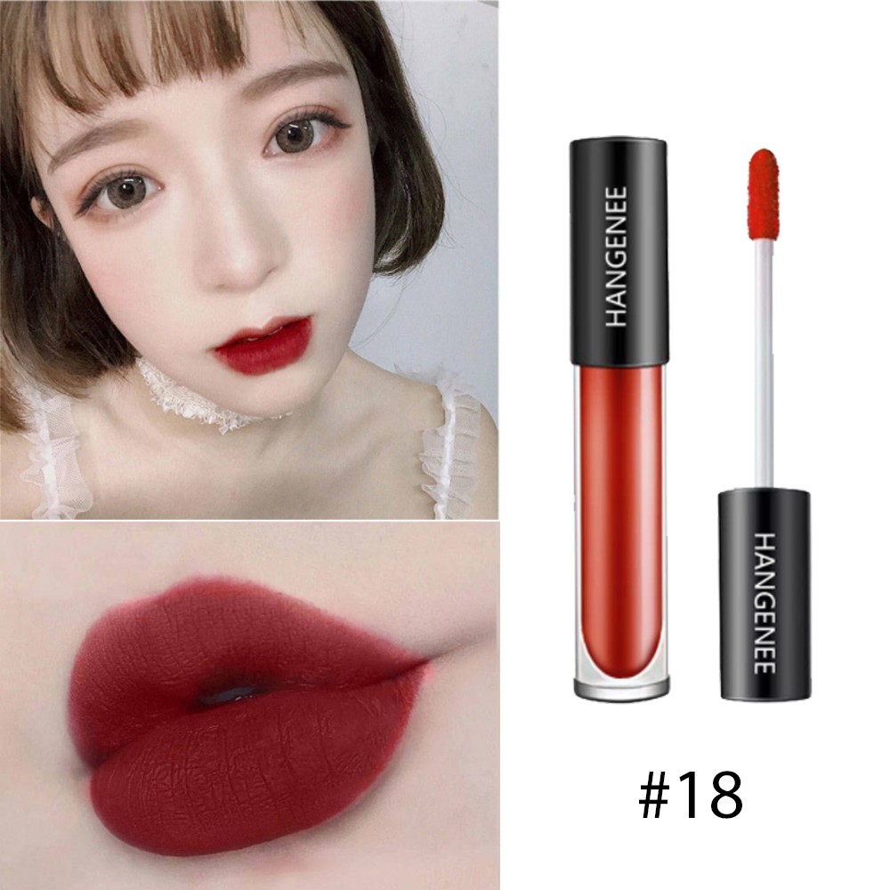 son kem lì hangenee matte lip glaze. giá rẻ sinh viên son đẹp chính hãng, lên màu cực chuẩn