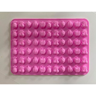 Khuôn silicon chip chip gấu + hình hoa + quả