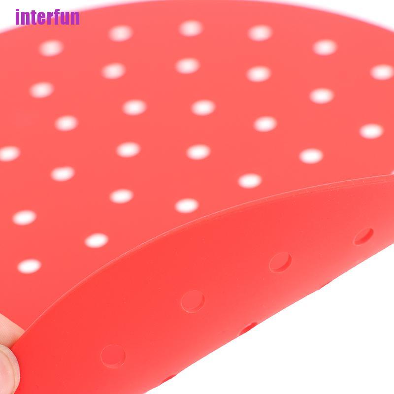 Khay Hấp Tròn Bằng silicone Tái Sử Dụng Tiện Lợi