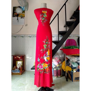 Vải áo dài thêu cao cấp