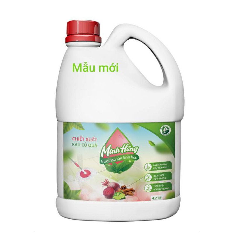 Nước Lau sàn khử mùi 100% từ vỏ rau củ Minh Hồng 4,2L