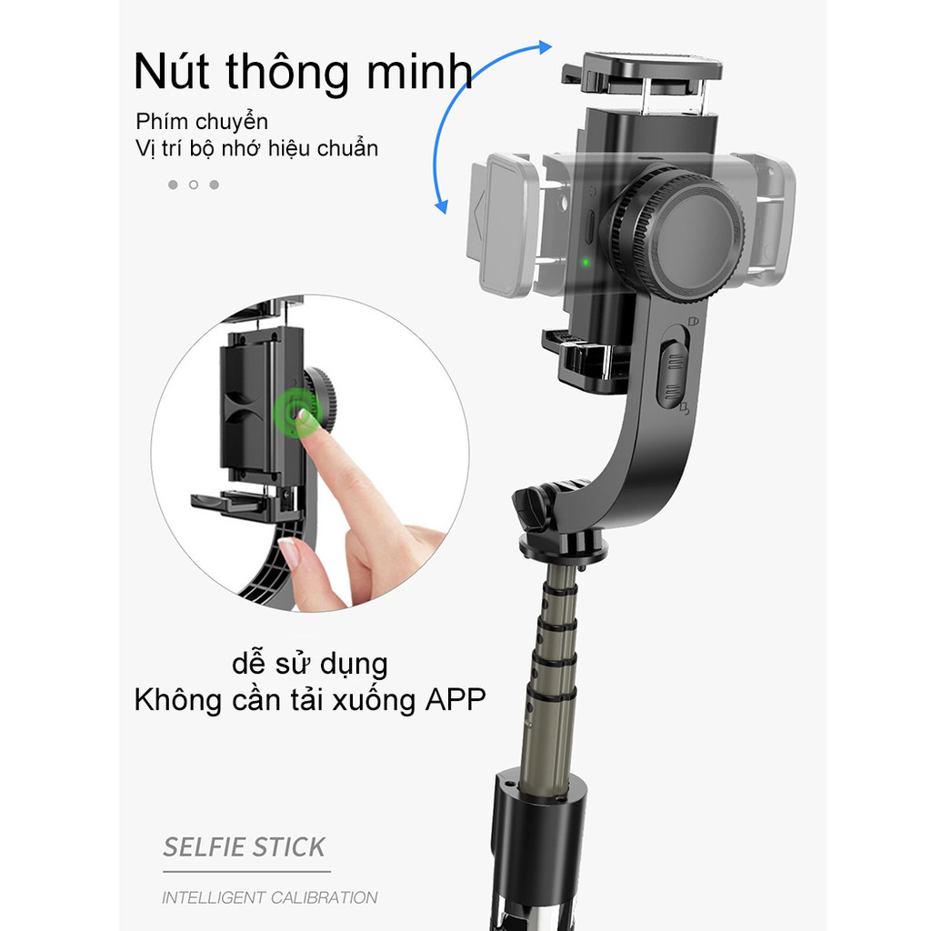 【BH 1 ĐỔI 1】Tay Cầm Chống Rung Điện Tử Gimbal L08 Có Bluetooth - Gimbal Điện Thoại Chống Rung - Có Chân Đỡ Tự Đứng-NBL08 | BigBuy360 - bigbuy360.vn