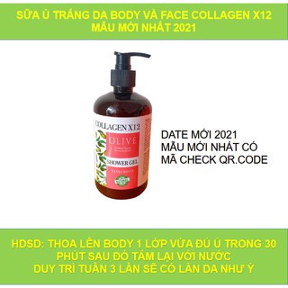 sữa tắm truyền trắng collagen x12 -có check mã vạch