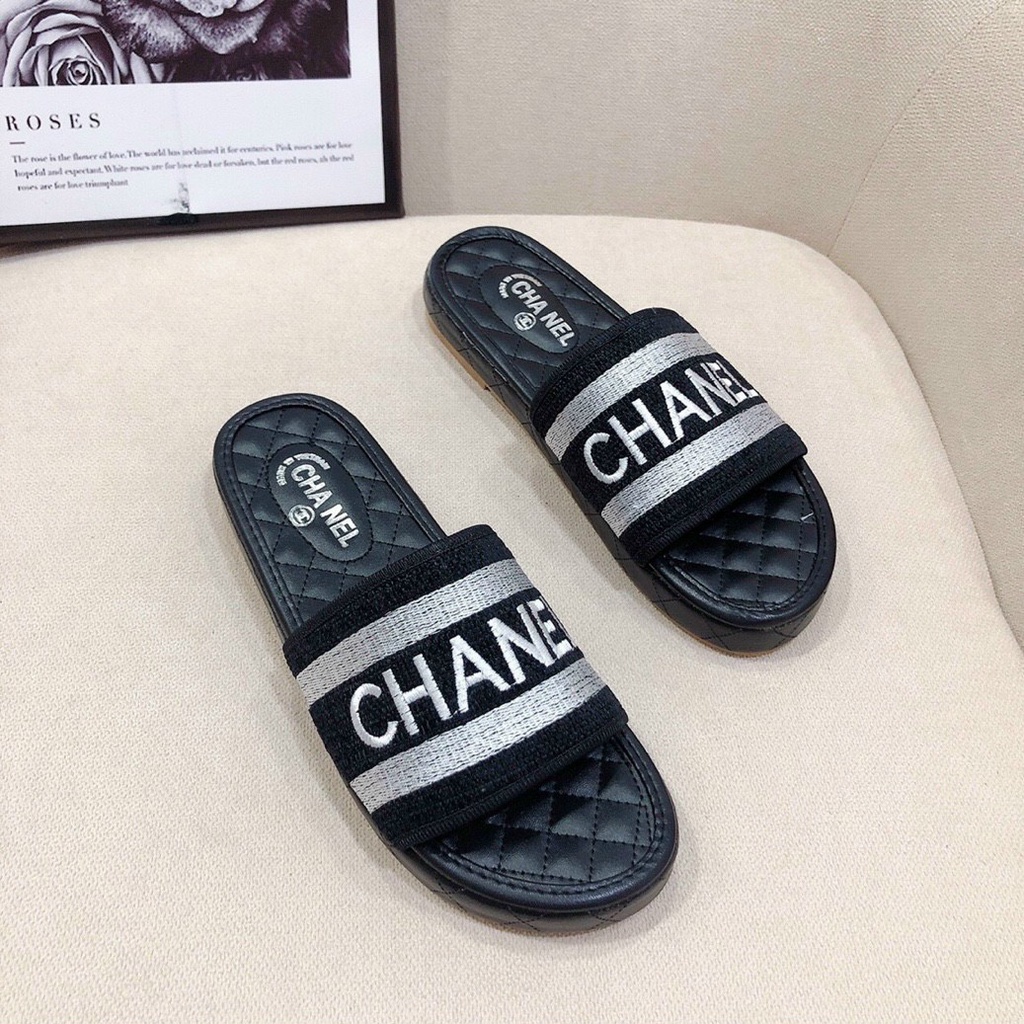 DÉP NỮ CHẤT DA MỀM SIÊU ÊM CHÂN HỌA TIẾT CHỮ CN CỰC SANG - BỀN