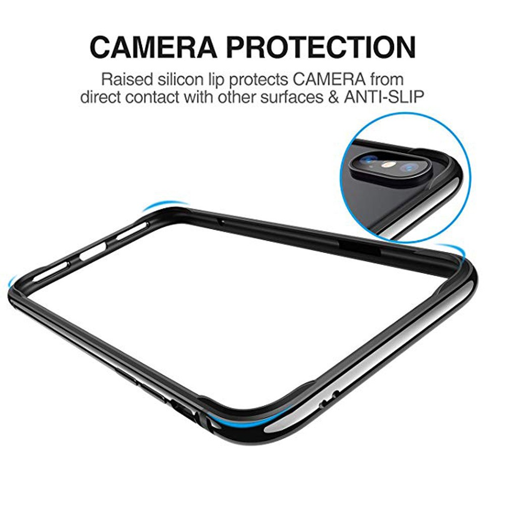 Ốp Điện Thoại TPU Mềm Khung Kim Loại Chống Sốc Cho iphone x xs max xr