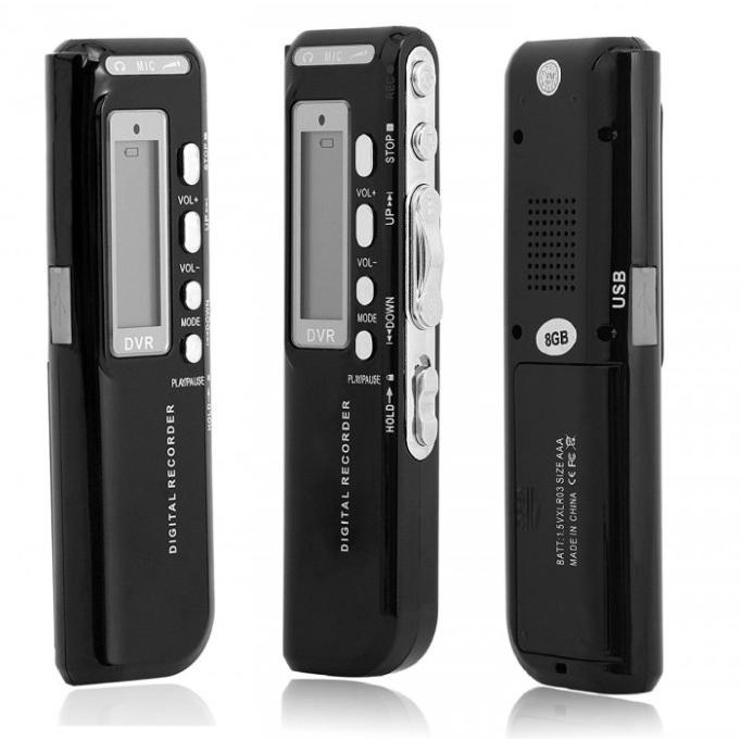 Máy Ghi Âm Kỹ Thuật Số Dar01 - PRO 8GB 650Hr USB MP3