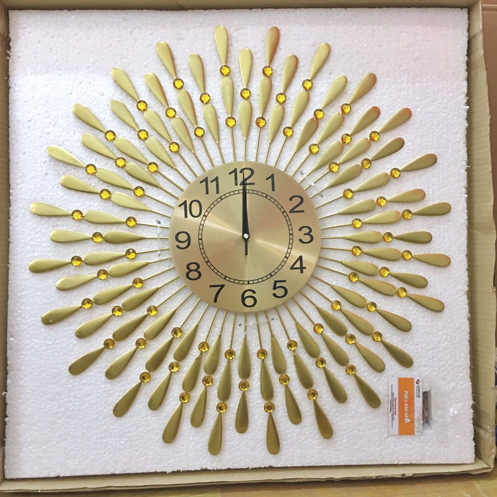 Đồng hồ treo tường trang trí kim trôi 70cm decor phòng khách phòng ngủ cao cấp giá rẻ đẹp không tiếng động