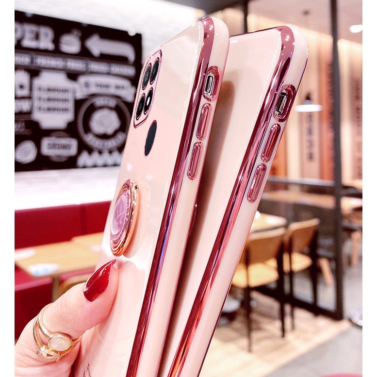ỐP LƯNG SILICON XIAOMI Redmi 9C, REDMI 10A KÈM IRING SANG TRỌNG