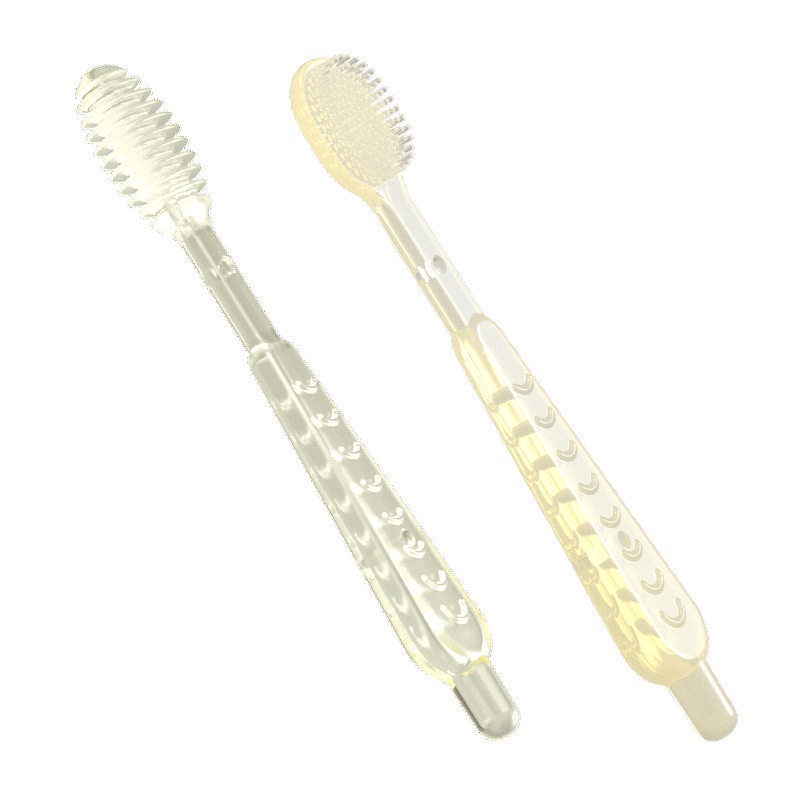 Sét Rơ Lưỡi + Bàn Chải Silicon Cao Cấp Cho Bé Từ 0-18 Tháng Tuổi