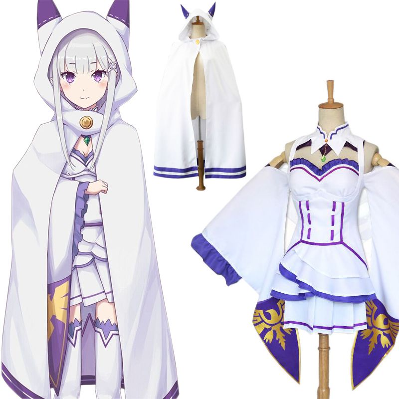 Bộ Áo Choàng Hóa Trang emilia Độc Đáo Cho Nữ Dịp halloween