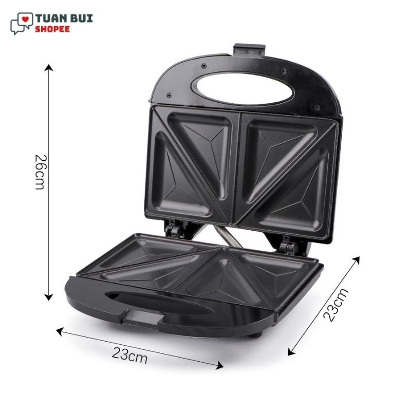 Máy làm bánh Haeger HG-201 làm bánh hotdog công suất 750W, máy nướng bánh mì hotdog