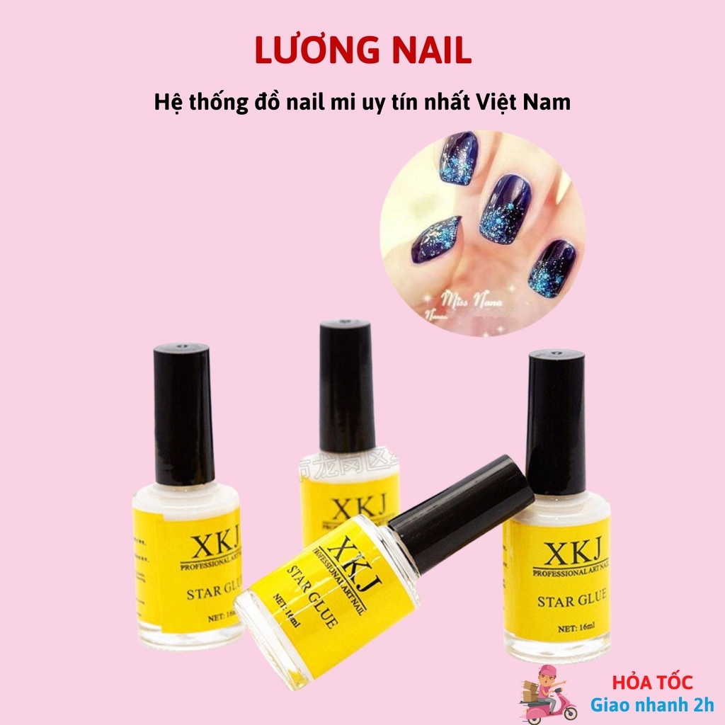 Keo sữa dán phoi nail trang trí móng
