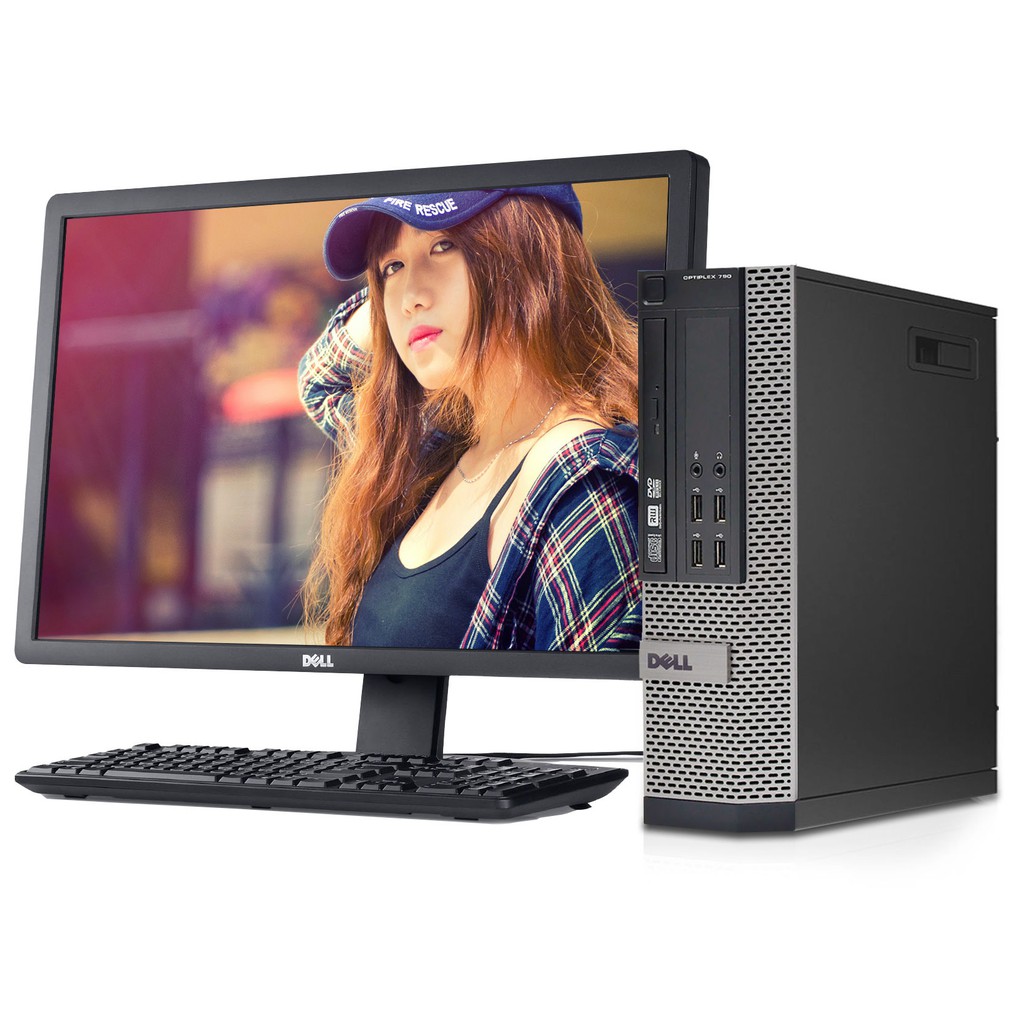 Trọn bộ máy tính hãng dell 790 sff( ram3 4g, hdd 500g, cpu i5 2400, dvd)màn dell 18.5 inch KM usb wifi + tặng Phím chuột | BigBuy360 - bigbuy360.vn