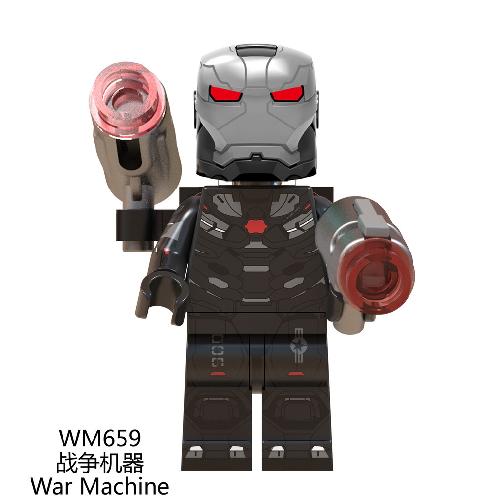 Mô hình lắp ráp Lego Iron Man/Thor/War Machine/Captain Marvel Wm6056 chất lượng cao