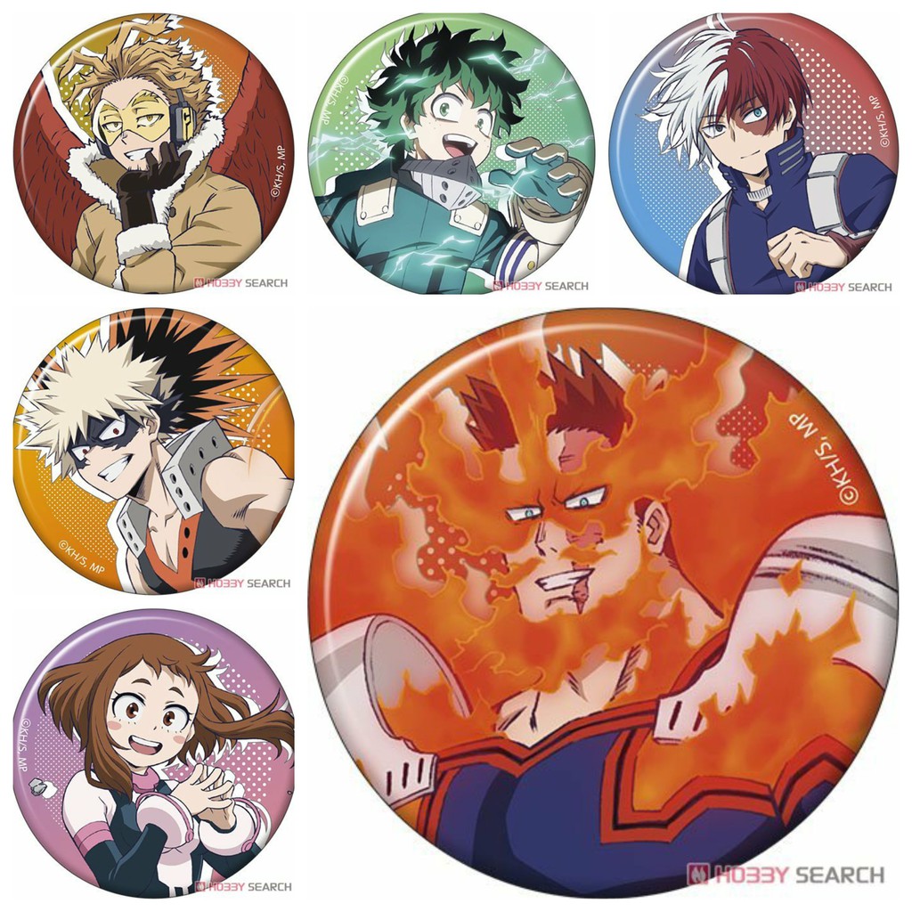 Huy hiệu cài áo IN HÌNH Boku no Hero Academia Học viện anh hùng anime chibi dễ thương tiện lợi m3