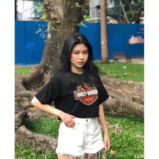 [Áo Nữ ] Áo croptop đen HARLET siêu hot