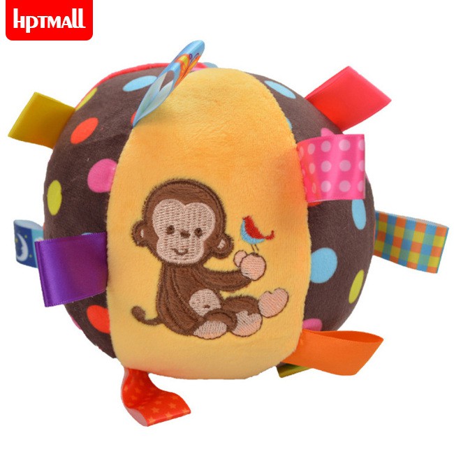 [HPT] Baby Ball Plush Ball Toy Super soft comfort ball Easy to Grasp Bumps Help Develop Motor Skills