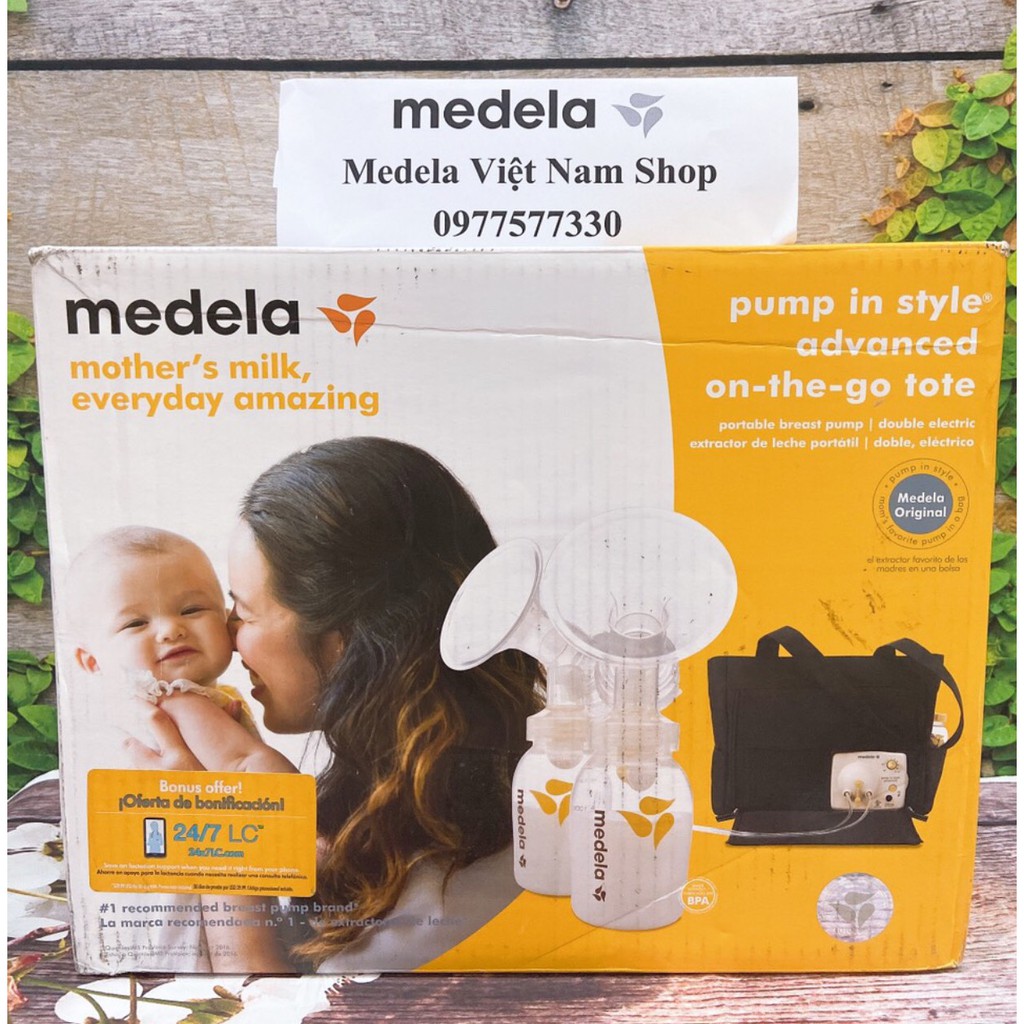 Máy hút sữa Medela điện đôi Pump in style advanced Full phụ kiện