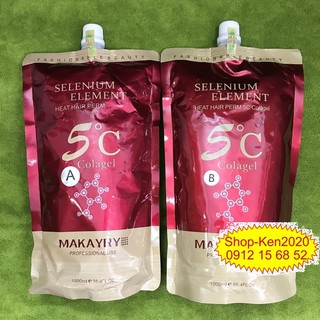 Duỗi ép tóc 5C Colagel 1000ml x2 (A-B)