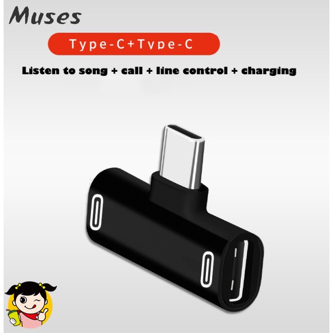 Muse07 Jack phân chia kết nối tai nghe sạc pin Type C USB-C chuyên dụng cho Xiaomi 66/3