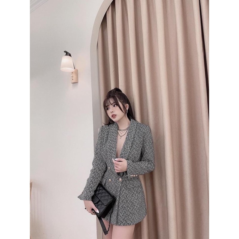 🌺Ảnh Thật🎁 Áo Khoác Dạ 🎁 Áo dạ vest 🎁 Áo kẻ kẻ ziczac 🎁 Hàng Mai Phương Bùi | BigBuy360 - bigbuy360.vn