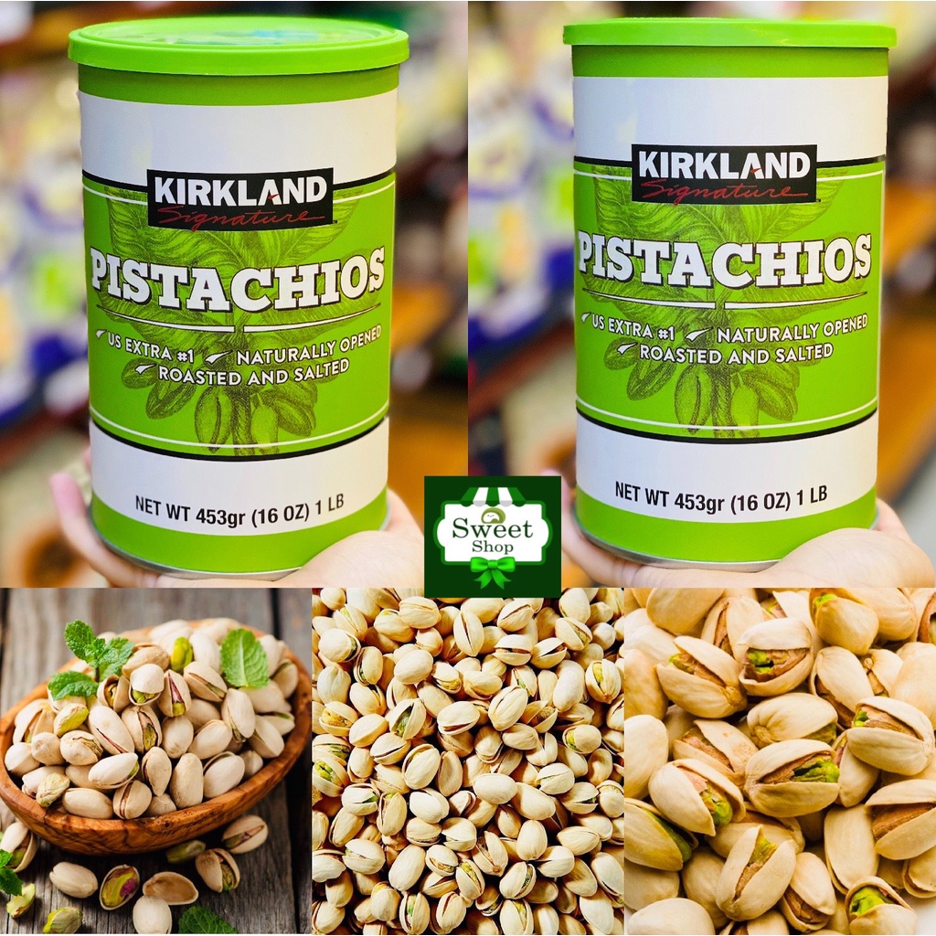 Hạt dẻ cười Kirkland Signature Pistachios 453g Mỹ